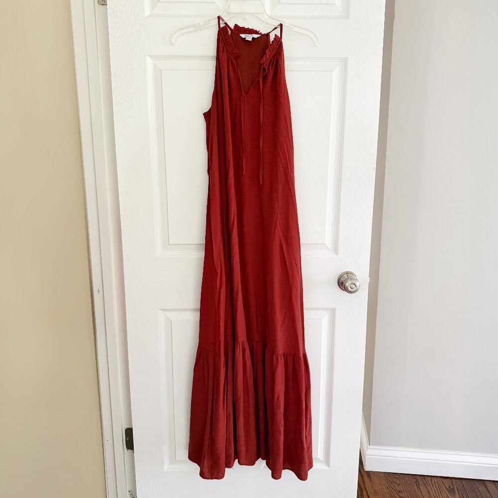Nine West Tiered Peasant Maxi Dress Large
